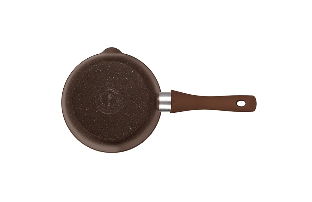 кмк0156а Ковш 1,5л с носиком со съёмной ручкой со стеклянной крышкой Мраморная (кофейный мрамор) 3 